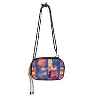 Travel Purse Adjustable Strap Women Fashion Shoulder Handbag Pocketbook Cute Colorful Owls and Trees