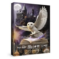 Magic Book Owl Puzzles for Adults 1000 Pieces Fun, Colorful Moon Tree Art Landscape Jigsaw Puzzles, 