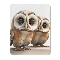 Square Mouse Pads Funny Owl Mouse Pad for Computers Laptop Desk Washable Mousepad Non-Slip Mouse Mat