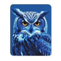 Square Mouse Pads Blue Owl Mouse Pad for Computers Laptop Desk Washable Mousepad Non-Slip Mouse Mat 