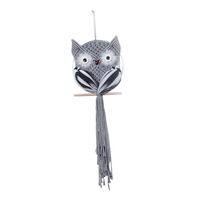 FQRDKT Woven Owl Tapestry for Wall Art - Macrame Hanging Decor Gift, 90cmx30cm
