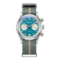 ADDIESDIVE 38 MM Chronograph Watch Quartz Sweep Second Movement 100 M Waterproof BGW9 Luminous Owl D