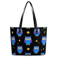 Fashion Handbag With Zipper, Large Satchel Tote Bag, Halloween Owl Casual Shoulder Bag