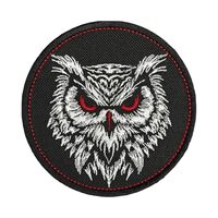 Owl Printed Patch Morale Tactical Patch Decorative Patches Sew On Backpacks, Vests, Jackets, Jeans, 