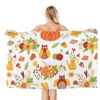 AFHYZY Owl Microfiber Beach Towels for Adults Sand Free Quick Dry Gym Shower Towel Absorbent Oversiz