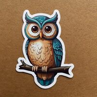 lobbster91.Sticker Owl Stickers 2in. Waterproof Vinyl Decals for Water Bottles Laptop Refrigerator L