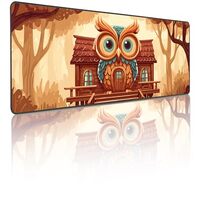 Owl Large Mouse Pad Gaming Desk Mat for Computer Keyboard Pads Waterproof Mouse Mats Home Work Offic