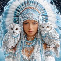 Owl Fantasy 500 Piece Jigsaw Puzzle for Adults - Winter Theme Mystical Art with Snowy Owls & Tri