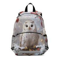 ALAZA White Owl on A Branch Toddler Backpack for Boys Girls Preschool Bag