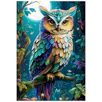 Great Jigsaw Puzzles for Adults 300 Pieces Mystical Owl Puzzles for Adults Toys Gift Family Decorati