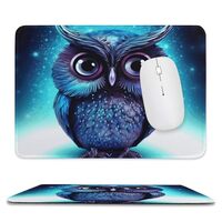 Mousepad Blue Owl Mouse Pad for Computer Mouse Mat Anti-Slip Rubber Mouse Pad for Office Laptop Wate