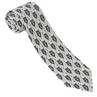 GVYGVY Ties for Men - Comfortable Green Feather Owl Print Men's Neckties for Business Wedding F