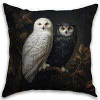 Vintage Floral Dragonfly Throw Pillow Cover 18x18 - William Morris Inspired Botanical Farmhouse Deco
