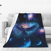 Owl Throw Blanket Ultra Soft Flannel Blanket Cozy Warm Blankets for Couch Bed 50"x60"
