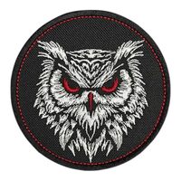 Patches for Backpacks, Funny Owl Printing Patches Embroidered Tactical Patches, Military Style Hook 
