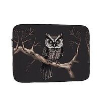 Late Night Owl Printed Laptop Organizer - 15 Inch, Perfect for Business Casual or School Laptop Carr