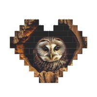 Building Block Puzzle Owl Tree Hole Personalized Brick Block Puzzles for Adults Building Bricks Jigs