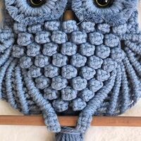 Dealora Cotton Owl Macrame Wall Hanging Tapestry Macrame Wall Decor Handmade Woven Wall Hanger Boho 