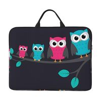 YzgWjBhd Cute Owls Laptop Sleeve with Accessory Pocket | Shockproof Design for 14" Laptops | Wa