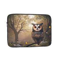 Laptop Sleeve 15 inch, Shockproof Laptop Case, Slim Protective Travel Carrying Case for Cute Owl 15 