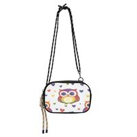 Crossbody Bag Cell Phone Bag Purse Bag Small Shoulder Handbags Rainbow Owl Heart for Daily
