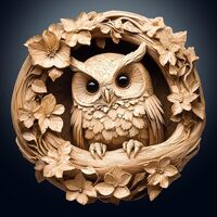 WOODBESTS Wooden Puzzles for Adults, 3D Owl Wood Puzzles Adult(200 Pieces, M, 11.4 * 11.4in), Unique