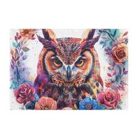 PaChyLuu Beautiful Owl Bathroom Rug Non-Slip Absorbent Bath Mat Soft Microfiber Bath Mats for Shower
