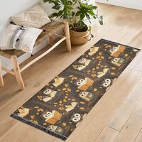 Kitchen Rugs Runner Rug for Hallway Bedroom Non Slip 2x6 Washable Owl Reading Entryway Long Living R