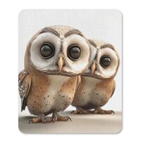 Square Mouse Pads Funny Owl Mouse Pad for Computers Laptop Desk Washable Mousepad Non-Slip Mouse Mat