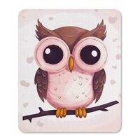 Square Mouse Pads Cute Owl Mouse Pad for Computers Laptop Desk Washable Mousepad Non-Slip Mouse Mat 