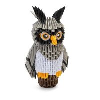 Alexander Origami 3D Owl Kit - 565 Pieces - Building Model - Fun Craft Activity for Kids and Adults