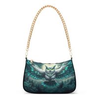 Shoulder Bags for Women Majestic Owl Hobo Tote Handbag Small Clutch Purse with Zipper Closure