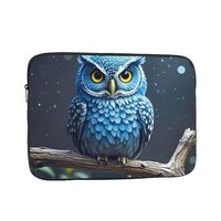 Laptop Sleeve Case Shockproof Computer Bag 10 inch Blue owl Laptop Bags Protective Briefcase Bag