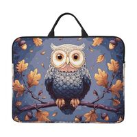 Laptop Sleeve Case 14 inch Computer Bag with Handle Owl Tree Branches Laptop Case Protective Briefca