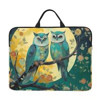 Laptop Sleeve Case 14 inch Computer Bag with Handle Couple Owl Perch Tree Laptop Case Protective Bri