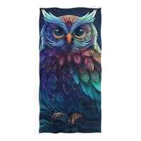 SUABO Oversized Beach Towel Starry Sky Owl Beach Blanket,Quick-Drying and Lightweight Bath Towels,Po