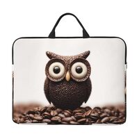 Laptop Sleeve Case 14 inch Computer Bag with Handle Coffee Bean owl Laptop Case Protective Briefcase