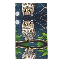 YYHHAOFA Owl at Night Prints Towel Towels 27.5x16in Skin-Friendly Absorbent Fluffy and Soft for Bath