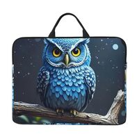 Laptop Sleeve Case 14 inch Computer Bag with Handle Blue owl Laptop Case Protective Briefcase Bag