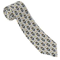 Ties for Men - Comfortable Tribal Style Owl Print Men's Neckties for Business Father's Day