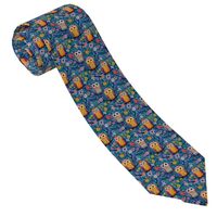 TZTTZT Ties for Men - Comfortable Flower Owl Print Men's Neckties for Business Father's Da
