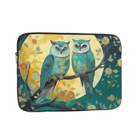 Laptop Sleeve Case Shockproof Computer Bag 12 inch Couple Owl Perch Tree Laptop Bags Protective Brie