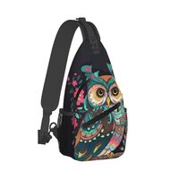 RTSTNMBD Sling Backpack for Men Women Crossbody Sling Bag Anime Owl Chest Bag Daypack Fanny Pack for