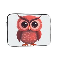 Laptop Case Sleeve Cute Red Owl Laptop Bag Computer Carrying Case 13 Inch Computer Protective Notebo