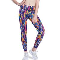 KLL Workout Yoga Leggings for Women, Cute Colorful Owls and Trees, Soft Running Athletic Pants Stret