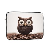Laptop Sleeve Case Shockproof Computer Bag 13 inch Coffee Bean owl Laptop Bags Protective Briefcase 