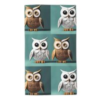 UDFKGLP Cute Owls Pattern Towel Towels 27.5x16in Skin-Friendly Absorbent Fluffy and Soft for Bathroo