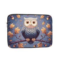 Laptop Sleeve Case Shockproof Computer Bag 13 inch Owl Tree Branches Laptop Bags Protective Briefcas