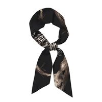 ZYMHCG Late Night Owl Long silk scarves are light and fashionable, suitable for autumn and winter, a