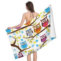 SXOOGE Owls on Tree Branches Towels for Bathroom, Super Soft and Absorbent, Large Bath Towel, 32 x 5
